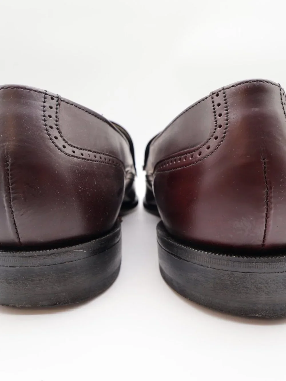 Dexter Brent Tassel Loafers Mens 12 2W Burgundy Leather Comfort Classic